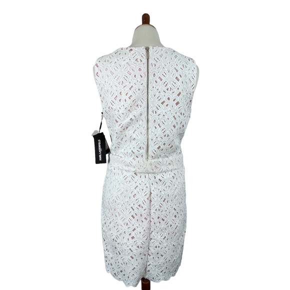 KARL LAGERFELD White Lace Dress - Picture 10 of 14